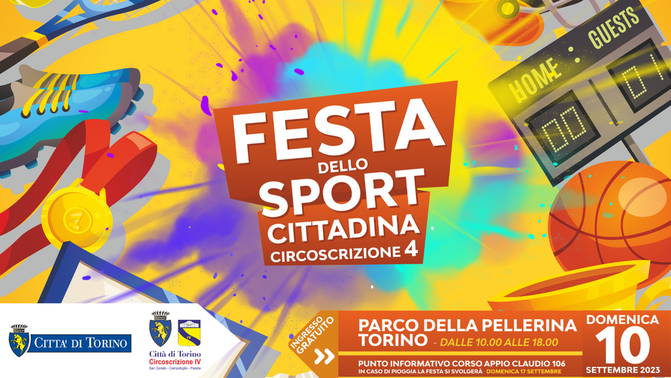 Festa dello sport Circoscrizione 4 Torino 2023_orizzontale